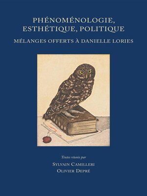 cover image of Phenomenologie, esthetique, politique